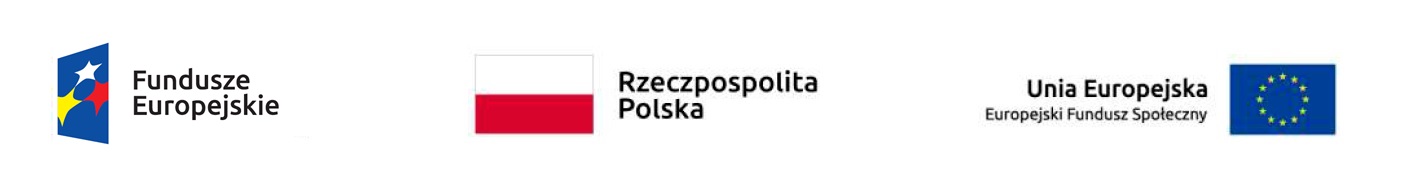 Logo Funduszy Europejskich, flaga Rzeczpospolitej Polskiej, flaga Unii Europejskiej